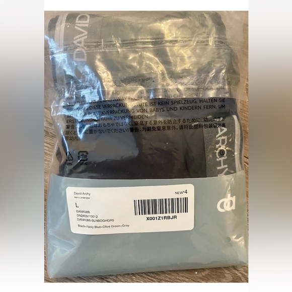 DAVID ARCHY Bamboo Men's Micro Modal Briefs No Fly 3D U Pouch 4 Pack Size L - Picture 7 of 7